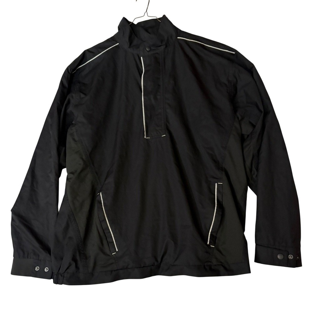 Snake Eyes Performance Rainwear Jacket Black XL Quarter Zip Pullover Lightweight